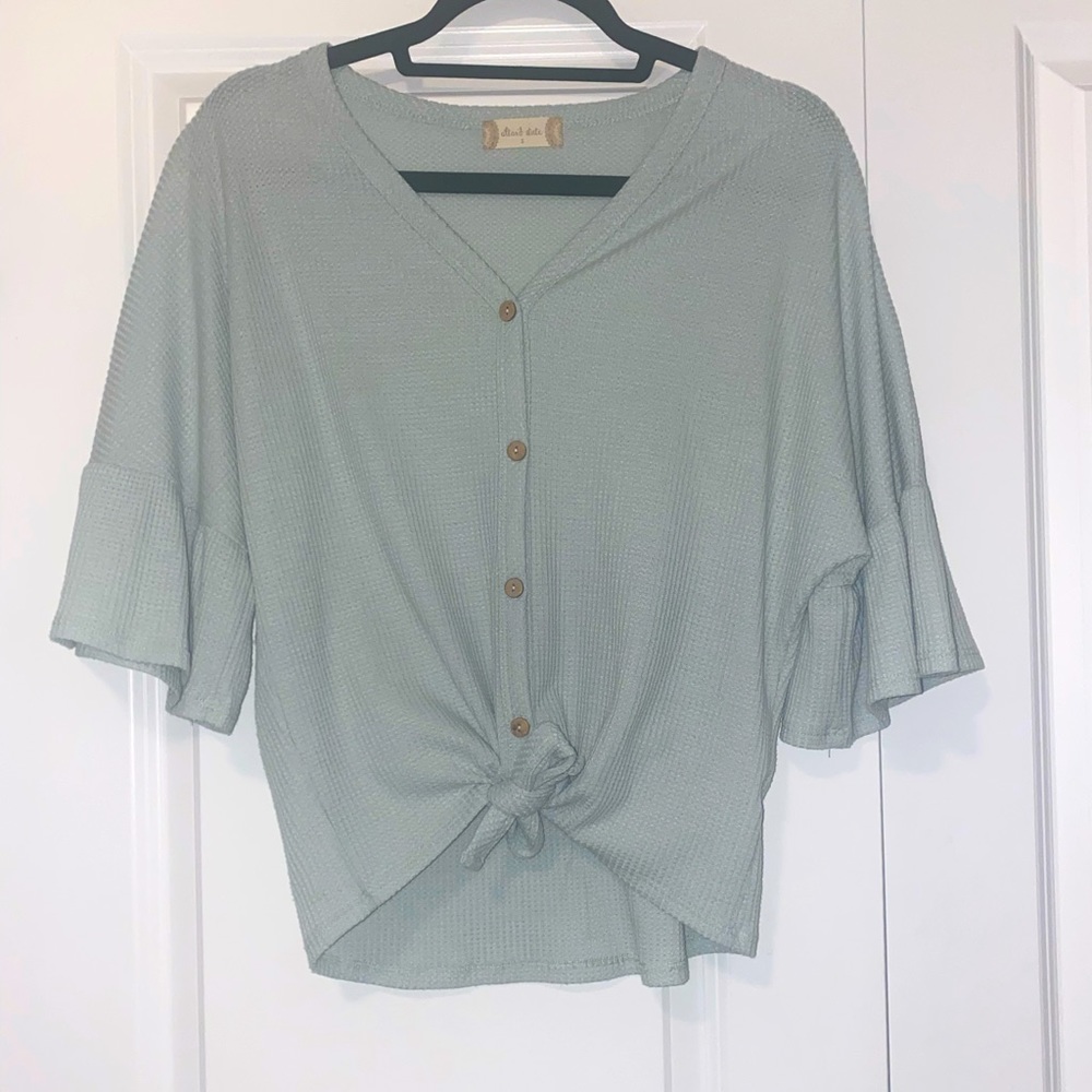 [ALTAR’D STATE] MINT WAFFLE KNIT